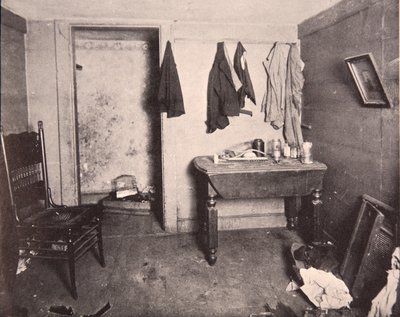 New York Tenement housing, 1890s by American Photographer